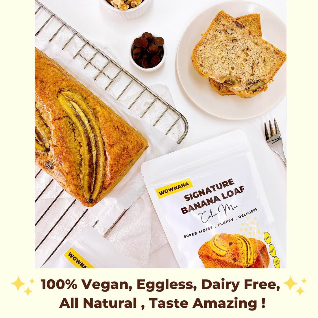 Vegan Banana Cake Recipe | Eggless Banana Cake Recipe