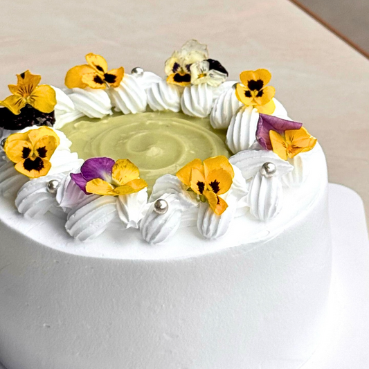 Gentle Bloom Pandan Cake