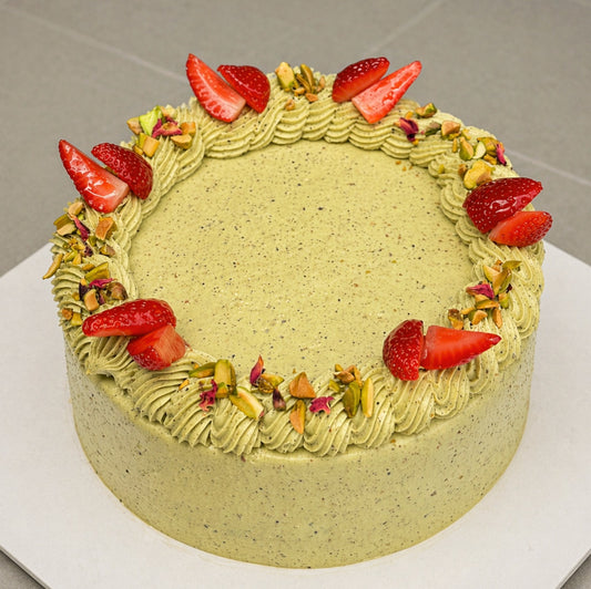 Pistachio Strawberry Cake