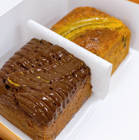Banana Loaf Cake & Chocolate Banana Cake