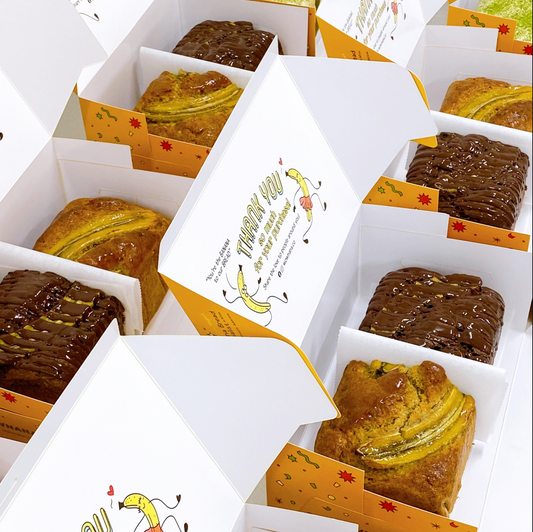 Banana Loaf Cake & Chocolate Banana Cake