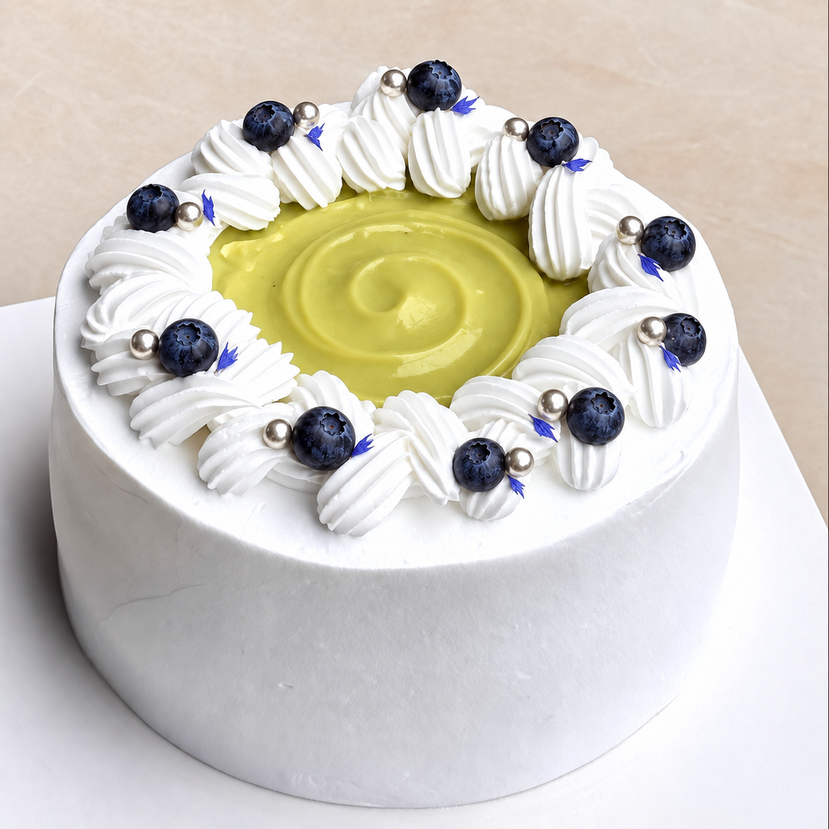 Gentle Bloom Pandan Cake