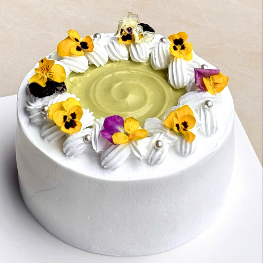 Gentle Bloom Pandan Cake