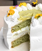 Gentle Bloom Pandan Cake
