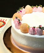 Rosy Lychee Shortcake