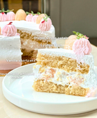 Rosy Lychee Shortcake