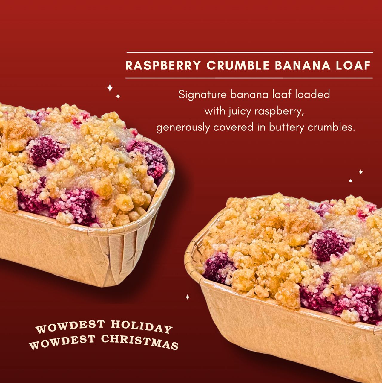 Raspberry Crumble Banana Loaf