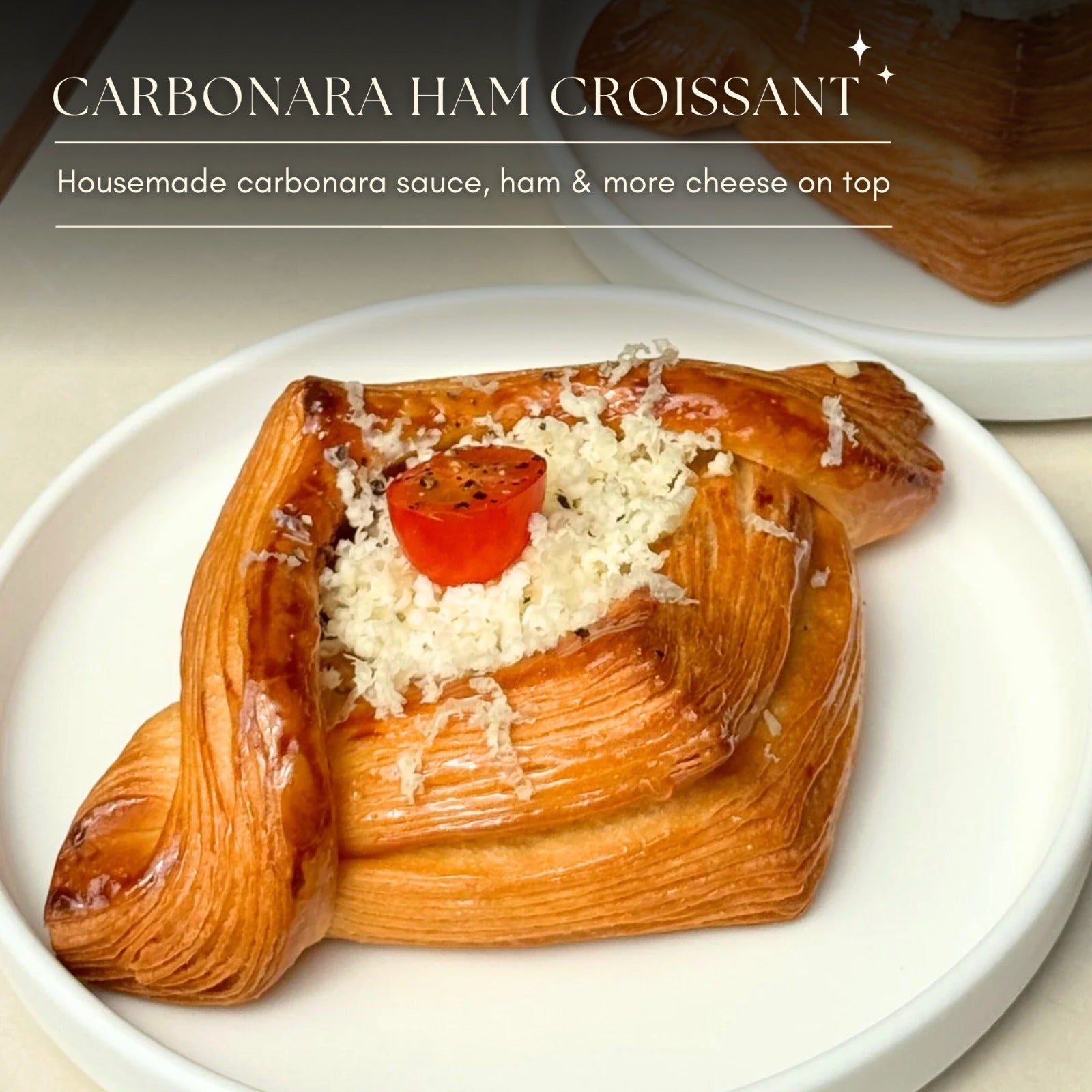 Carbonara Ham Croissant