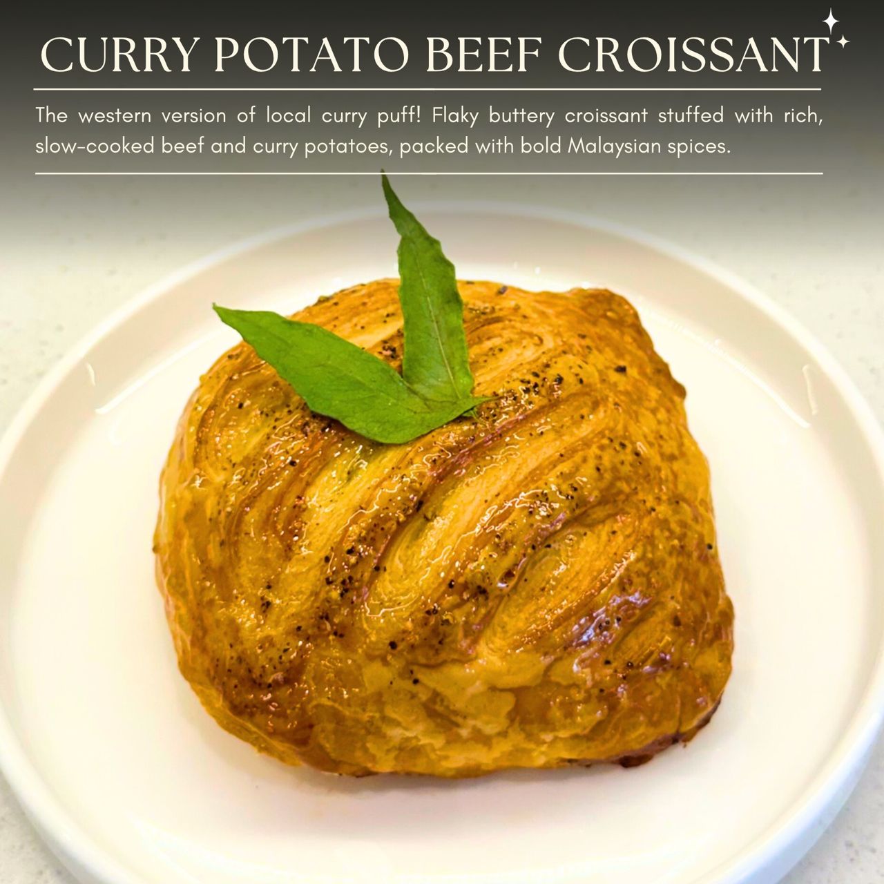 Curry Potato Beef Croissant