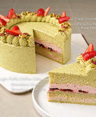 Pistachio Strawberry Cake